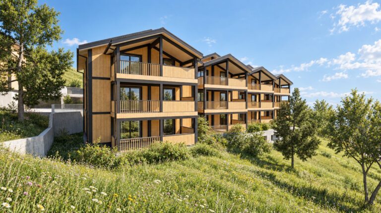 Mehrfamilienhaus mit Balkone